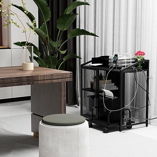 Rechebon Scrivania PC con Libreria Scrivania con