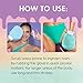 Sliick Buff + Brighten Ingrown Hair Treatment for Bikini Area – Post Shave Serum & Exfoliating Mitt for Razor Bumps & Dark Spots, Ingrown Hair Serum, 1 fl oz