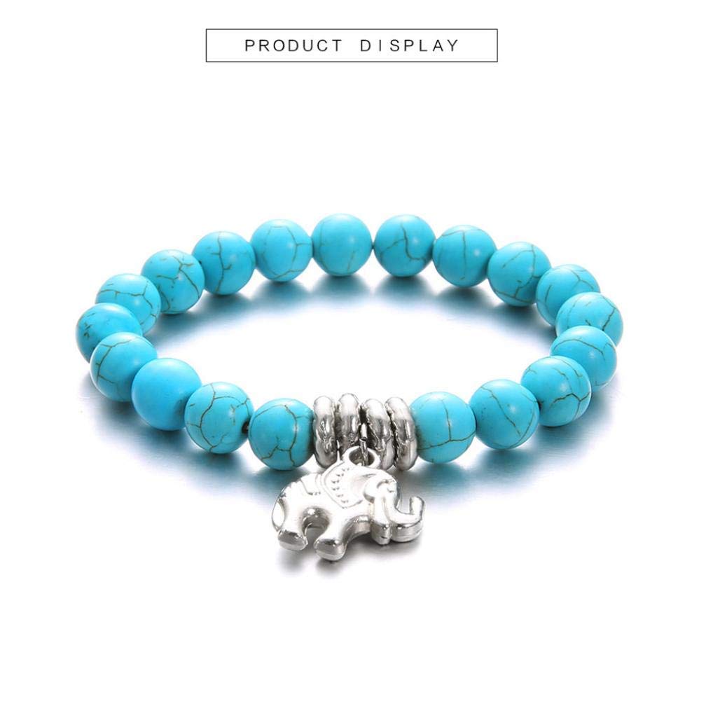 Tobillera Unisex, Tobillera, 1 Pieza para Mujer Elefante Playa Pie Cadena Sección Tobilleras Cuentas Boho Pulsera Joyería Ecológica y práctica