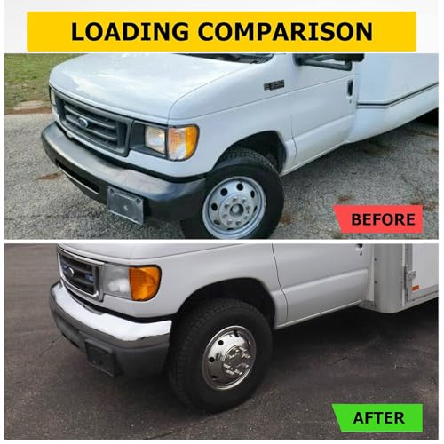 Image of 16 inch Polished Stainless Steel Dually Wheel Simulator fit for 1974-1998 Ford F350, 2008-2021 E350 /E450 Van,1974-1999 Dodge Ram 3500,4pcs Bolt On Hubcaps,8 Lug 8 Hand Hole Wheel Cover 608F