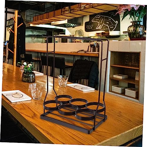 Soporte de Vino de Hierro para 6 Botellas Compacto miniatura 3