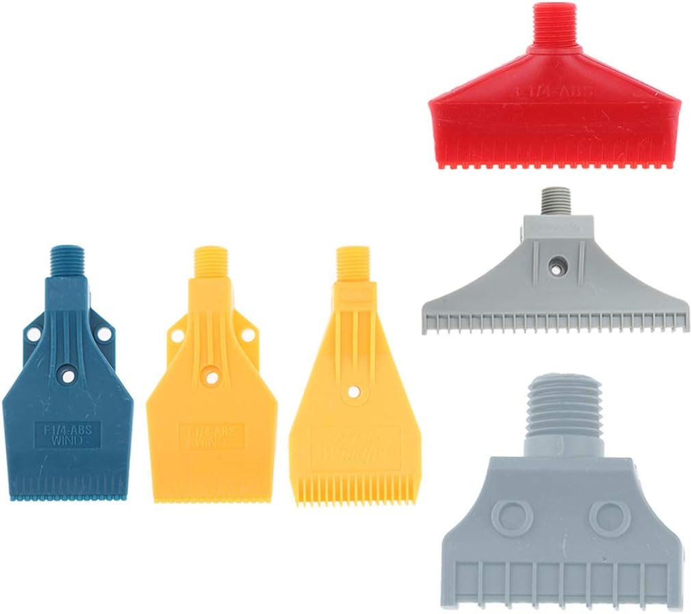 B Blesiya 6 Piece 1/4 BSPT Thread Size, Material, Flat Wind Nozzles, Flat Fan Nozzle