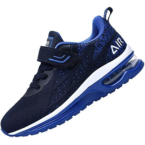 JARLIF Kids Athletic Tennis Running Shoes Breathable Sport Air Gym Jogging Sneakers for Boys & Girls (Size12 Little Kid,Darkblue) Cover