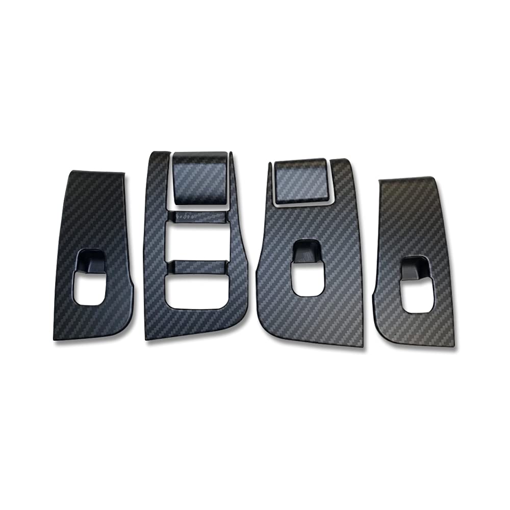 Inner Window Lift Switch Panel Button Cover Trim Compatible with Tesla Model 3 & Y - 6 Pieces