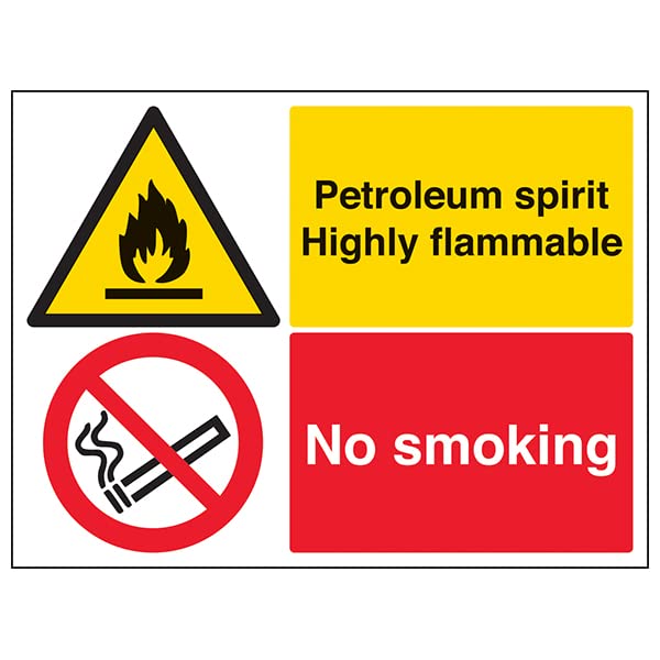 Vsafety 69039bf-r altamente infiammabile/No smoking/Naked Lights Sign