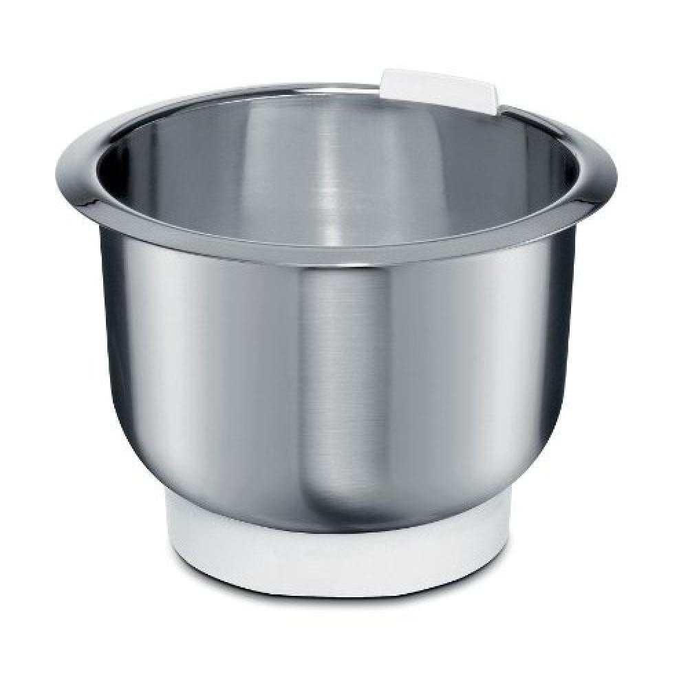 Bosch Edelstahl-Schüssel MUZ4ER2, 3,9 Liter, max. Teigmenge 2,7 kg, geschmacksneutral, lebensmittelecht, spülmaschinengeeignet, passend für MUM4 Küchenmaschine