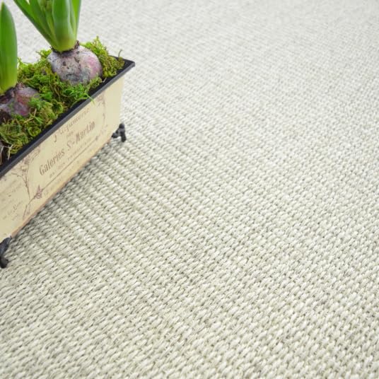 Tapis Sisal Quintana blanchi - Ganse polypropylène chocolat - 160 x 230 cm