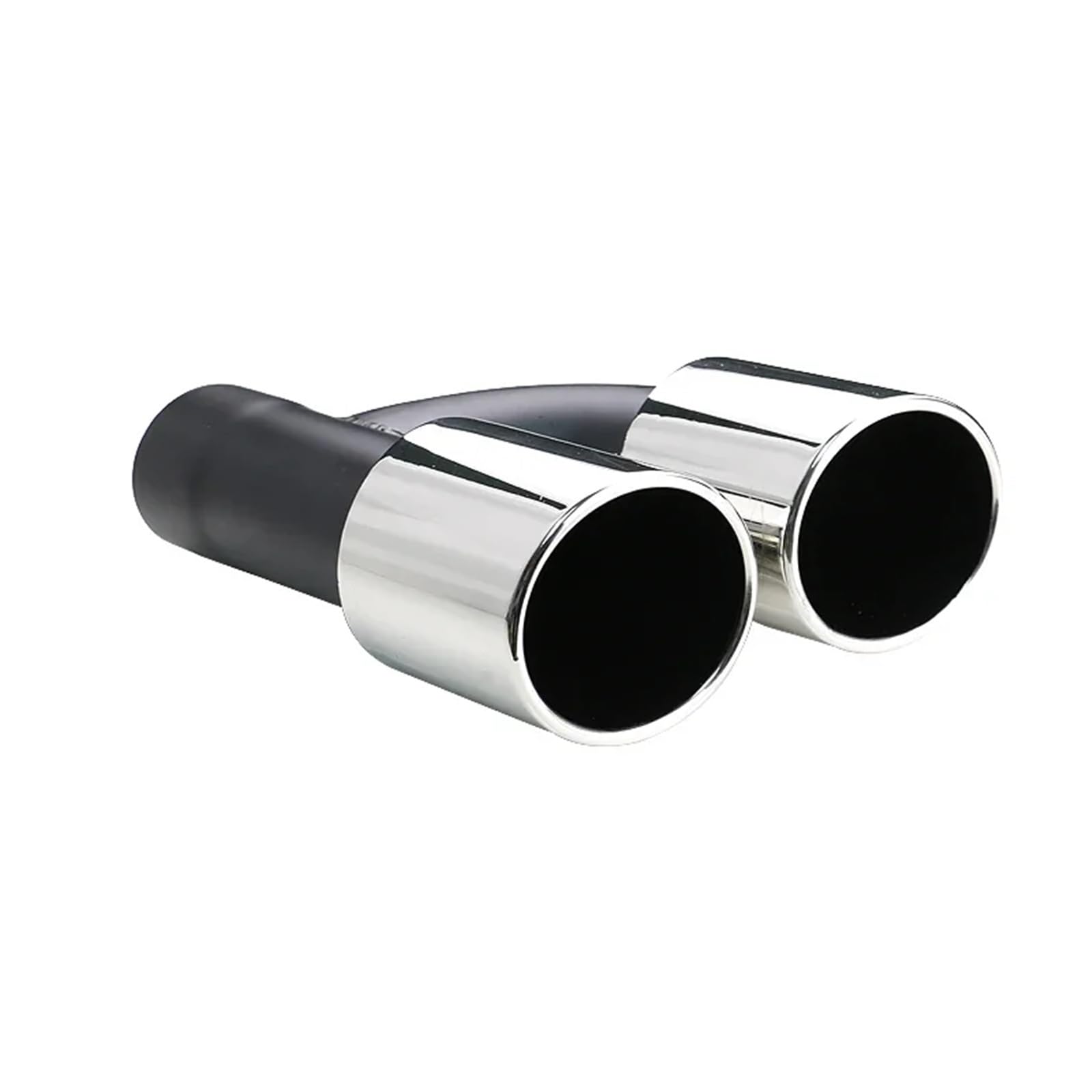 Silenziatore Auto 1 Tubo Di Scarico Per Auto Terminale Di Scarico Doppio In Acciaio Inossidabile Terminale Scarico Per Marmitta Automatica Copertura Tubo Scarico