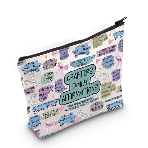 TSOTMO Crocheting Gift Crafters Makeup Bag Crafter Gifts Creative Room Craft Room Gift For Craft Lovers DIY Gift (CRAFERS DAILY)