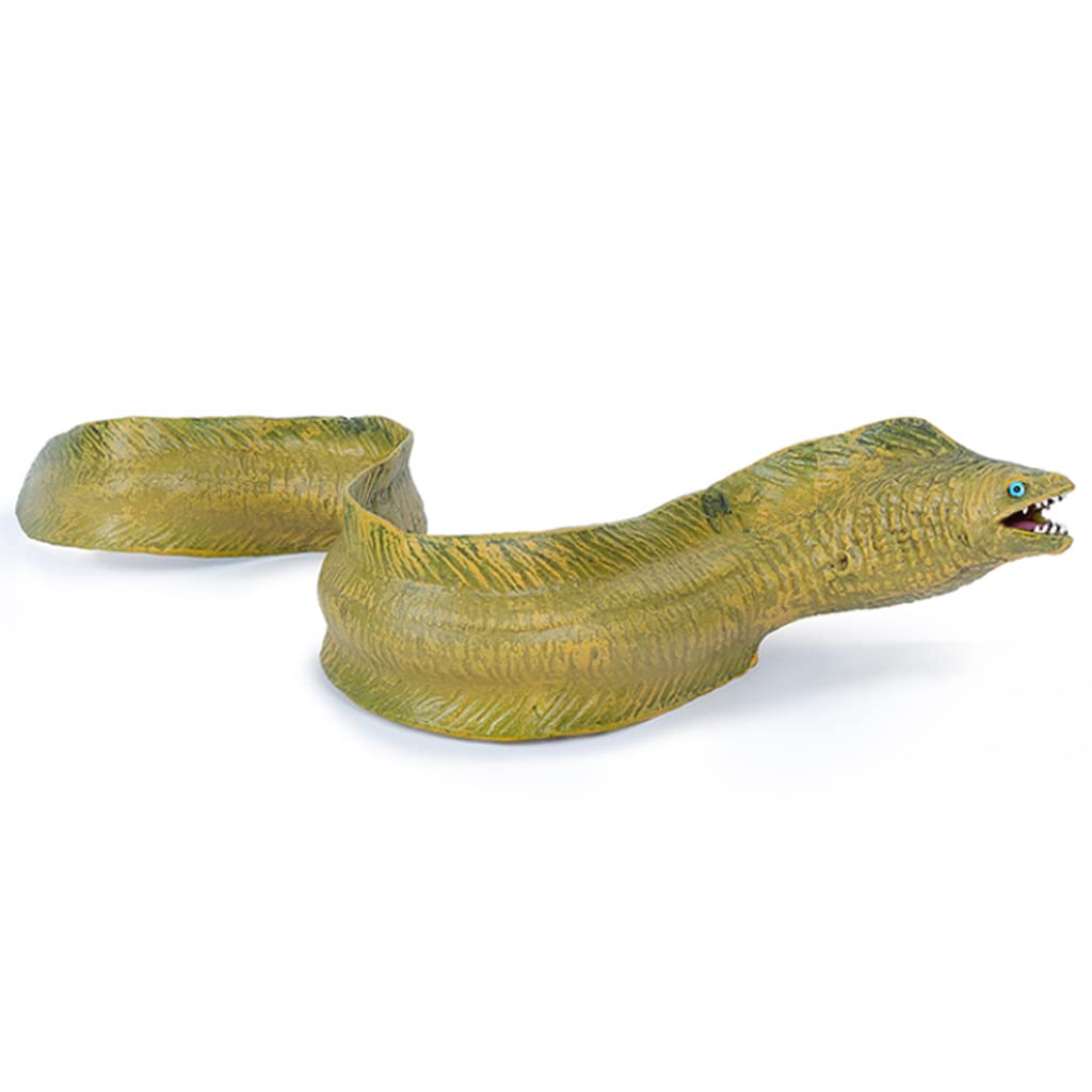 Simulated Deep Ocean Life Animals Figurines Plastic Deep Sea Eel Animals Model For Collection Learning Toy 8.6x3.1x1.5