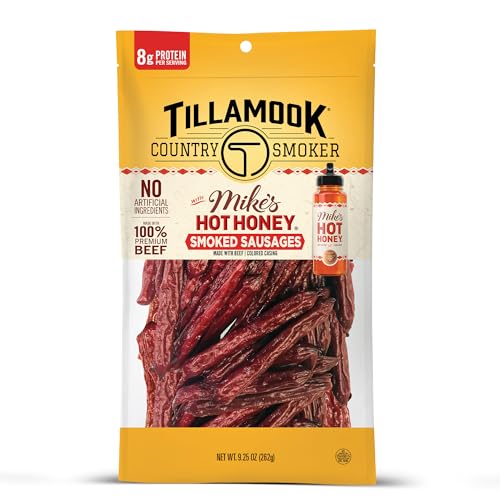 Tillamook Country Smoker Beef Smoked Sausages, Mike's Hot Honey, 9.25
