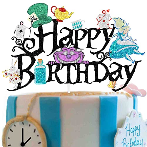 Alice cake Toppers kit magic Tea Party Baby Shower child Birthday Party Decoration Supplies