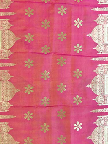 themilestocks Indian Bridal Wedding Pakistani Banarasi Women Woven Cotton Silk Veil Dupatta Stole Chunni Shawl Scarf4