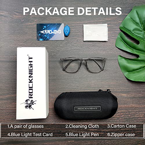 Image of ROCKNIGHT Fashion Blue Light Glasses for Women Bluelight Blocker Phone Gaming Screen Computer Glasses
