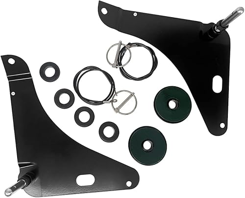 Miniatura 7 de MADAT Kit de pasador de capó para Dodge Challenger 2008-2016 Espads de acero inoxidable negro reemplazar 82214260AC 82214260 82214260AB