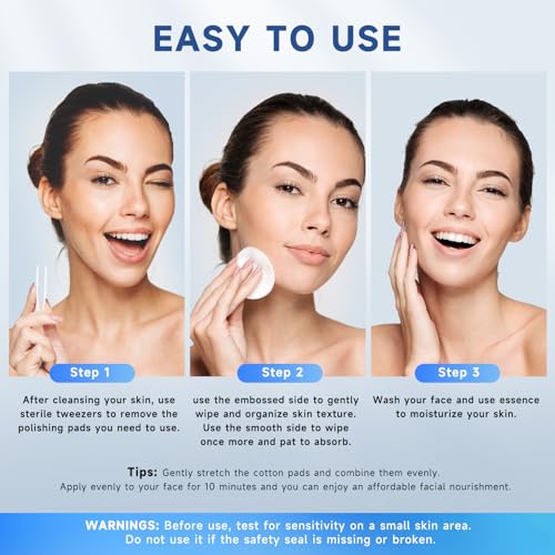 Ragkun Exfoliating Pads - Glycolic Acid 20% Resurfacing Pads For Face With Vitamins B5, C & E - Face Pads With Salicylic Acid, Exfoliating Peel Pads For Face With Deep Cleaning Effect thumb #6
