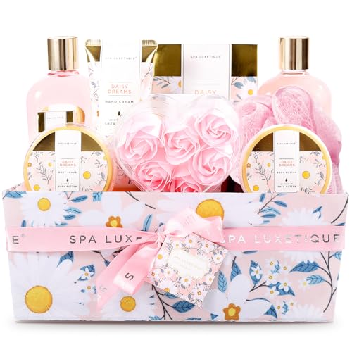 SPA LUXETIQUE Set de Baño para Mujer - Regalo de Cumpleaños de 12 Piezas, Set de Spa con Fragancia de Margarita, Set de Bienestar para Mujer, Regalos de Baño para Cumpleaños y Fiestas SPA LUXETIQUE Set de Baño para Mujer - Regalo de Cumpleaños de 12 Piezas, Set de Spa con Fragancia de Margarita, Set de Bienestar para Mujer, Regalos de Baño para Cumpleaños y Fiestas