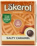 12-Pack Lakerol Salty Caramel Licorice Sugar Free Pastilles Stevia Candy 0.88-ounce Packages