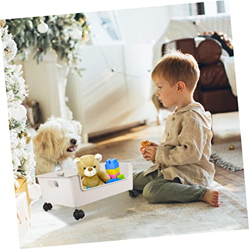 Rangement polyvalent pour documents et étagère mobile plastique sous bureau - 5
