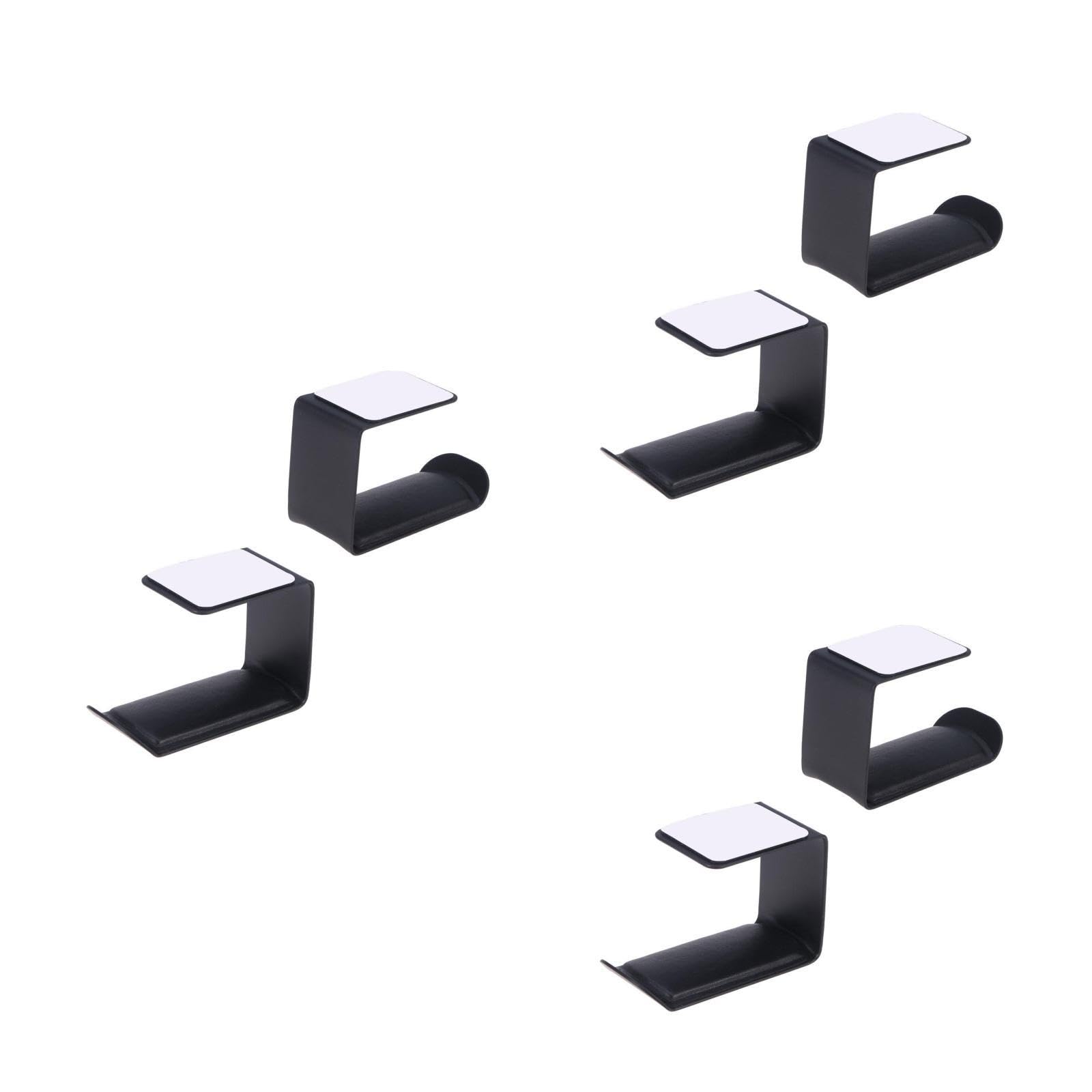 Gadpiparty 3pezzi Supporto Per Cuffie Da Scrivania Metallo Gancio Sotto Scrivania Porta Cuffie Spazioso e Resistente Nero