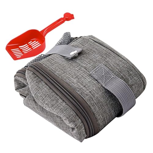 Boîte à litière chat pliable ultra légère avec pelle compacte