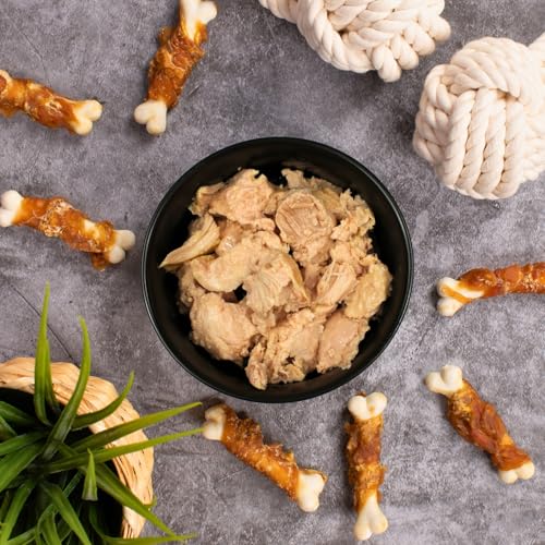 Lecker.Pet® | 6 x 400 g Luna's 100% Huhn und Pute Hunde Nassfutter | Hochwertiges Hundefutter | Natürlich & ohne Zusatzstoffe | Reich an Proteinen & Mineralien | Glutenfrei & ohne Zuckerzusatz