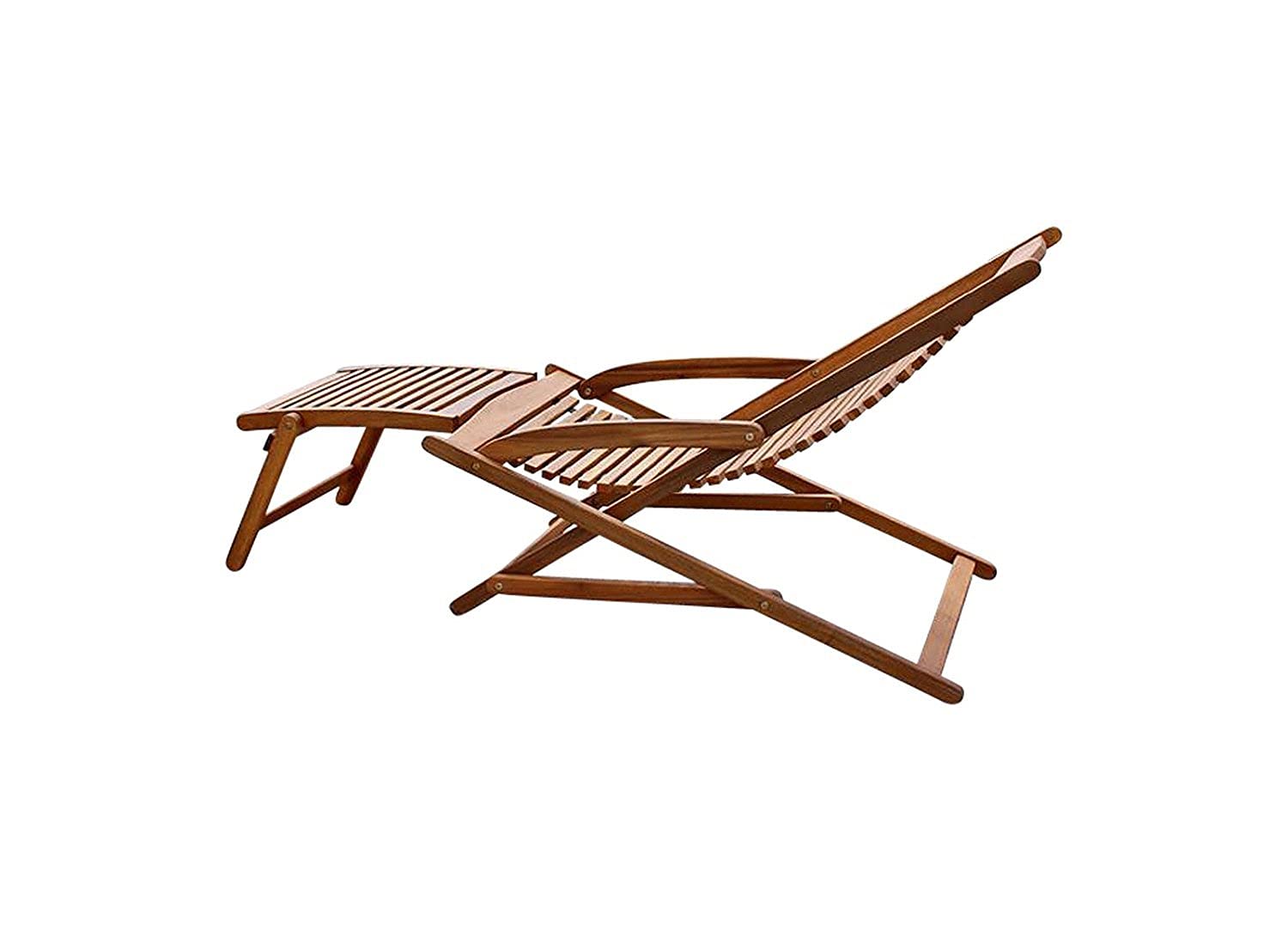 SAM Akazie Holz Deckchair Fuki, Sonnen- Liege-Stuhl, klappbar, für Balkon, Terasse und Garten Gartenliege Fuki braun