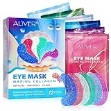 Uocasi Marine Collagen Eye Patches(12 Pairs), Brightening Eye Masks, Moisturizing Eye Gel Pads, Anti