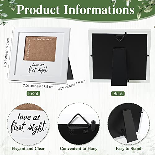 Roowest 2 Pcs Baby Shower Games Sign Set A Message From The Bump Love Frame Ultrasound Baby Sonogram Picture Frame Gifts For Expecting Mom Baby Shower Gender Reveal 4 X 3 Inch Photo #TOP2