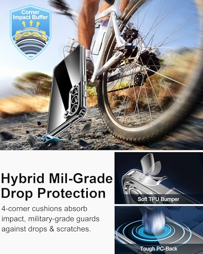 Image of HOOMIL Case for Samsung Galaxy S23, Anti-Yellowing, Clear