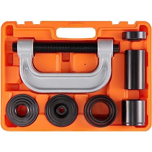 Image of VEVOR Ball Joint Press Kit, 10 pcs Tool Kit, C-Press Ball Joint Remove and Install Tools, for Most 2WD and 4WD Cars, Heavy Duty Ball Joint Repair Kit for Automotive Repairing