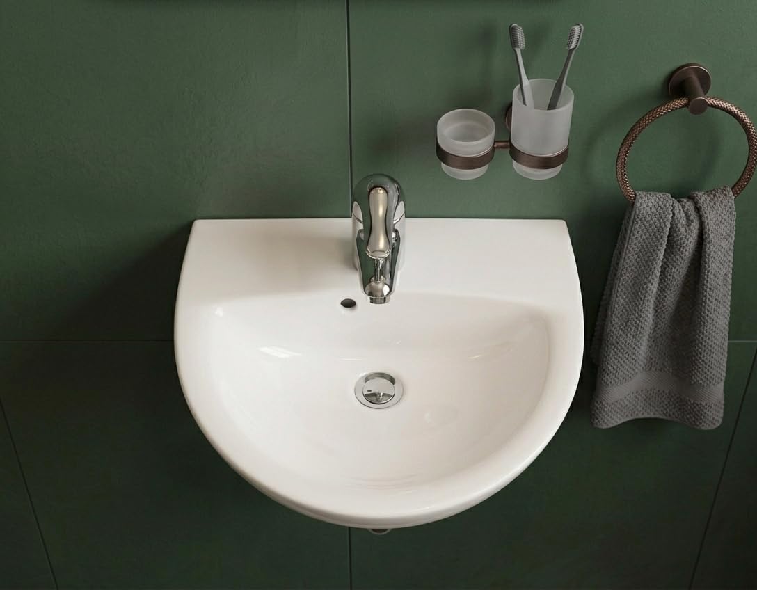 Lavamanos cerámico redondeado 45x35cm PATIO E4152-00