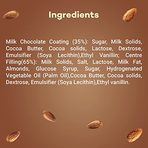 Image of Snickers Almond Filled Chocolate Bar | Loaded With Delicious & Nutritious Roasted Almonds And Rich Caramel | Premium Chocolate For Sharing | 22 G | Pack Of 24, 528 Gram