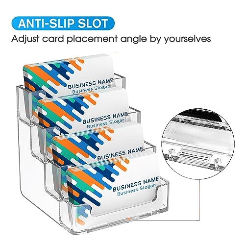 Maxgear CLEAR CARD HOLDER201801 Clear Business Card Holder 4 Pocket Business Card Display thumb #4