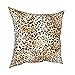 Fundas de cojín con estampado de leopardo de 18 x 18 pulgadas, funda de almohada de algodón suave, decoración de granja, regalo para dormitorio al aire libre, sofá