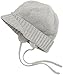 Produktbild Sterntaler Unisex Strickmütze mit Schirm, Ohrenklappen und Bindebändern, Alter: ab 6-9 Monate, Größe: 45, Silber Melange