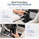 Car Trash Can with Lid, Leakproof, Mini, 2 Pack, Black - Image 6