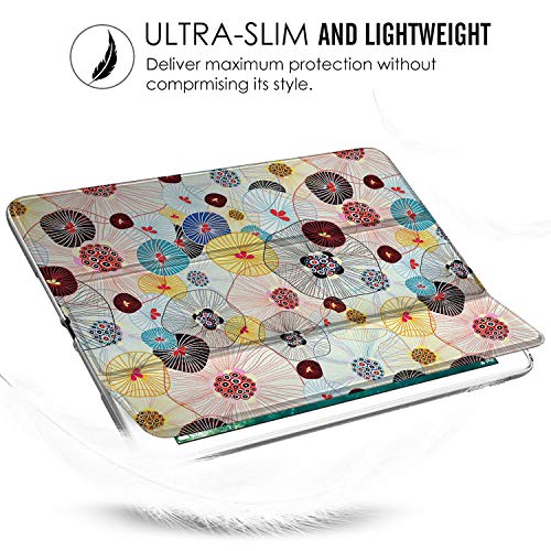Image of DuraSafe Cases for iPad 9.7 Inch 5th 6th Air 1st Air 2nd Gen [iPad 5 6 Air 1 Air 2 ] A1893 A1954 A1822 A1566 MD785HN /A MD788HN /A MD786HN /A MD789HN /A Printed Sleek Design Flip Case - Yarn Flowers