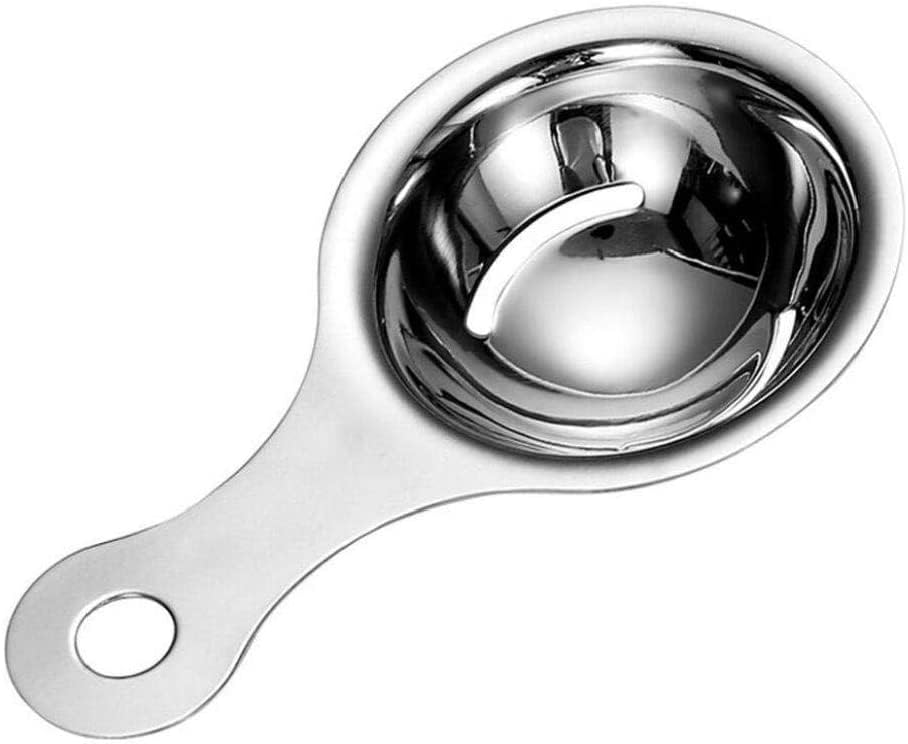 RoarCraft Egg Yolk Separator,Stainless Steel Eggs Filter Creative Simple Egg Splitter Practical, White Yolk Dividers Cooking Tools Kitchen Gadgets (1 pcs)