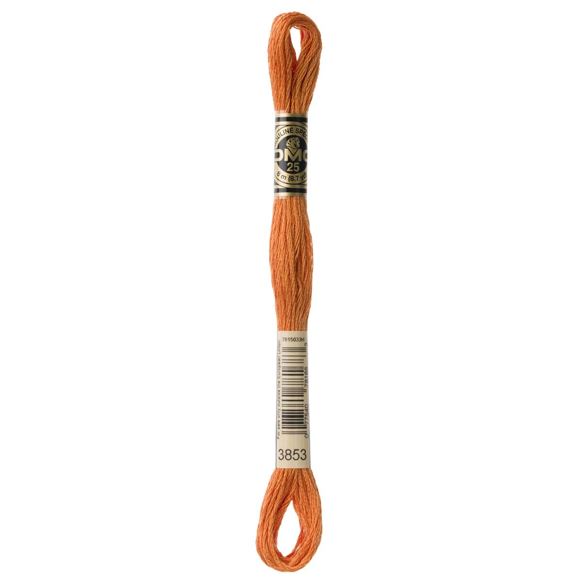 DMC Embroidery Floss Mouline Stranded Cotton Thread for Hand Embroidery and Sewing - Colour No: 3853-5 x 8m Skeins โ image 1