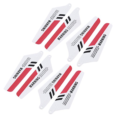 Aexit 4 Pairs Electrical equipment Replacement RC R/C Main Vanes Red A+B for S107G-03 Helicopter