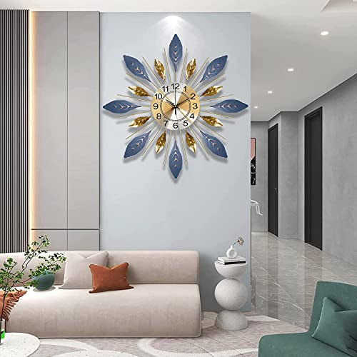 Xyfzrl Large Starburst Wall Clock 26 Inch Mid Century Metal Clocks Unique Modern Design Sunburst Clock For Living Room Bedroom Decor #TOP3