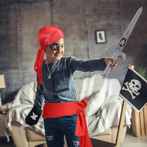 WELL HOME MOBILIARIO & DECORACIÓN WH14754 Piratenwaffensets mit 6 Artikeln. Zufällig, 15x3x31,5