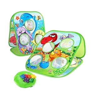 Bean Bag Toss Game for Kids, Foldable Portable Corn Hole Board, Indoor and Outdoor Toy for 3-5 Year Old Boy Girl, Great for Backyard Beach Lawn Birthday Party and Gift
