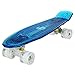 WeSkate Cruiser - Monopatín Completo Mini Skateboard de 55 cm, Penny Board con Ruedas LED de Poliuretano, rodamientos ABEC-7, niños, Adolescentes y Adultos