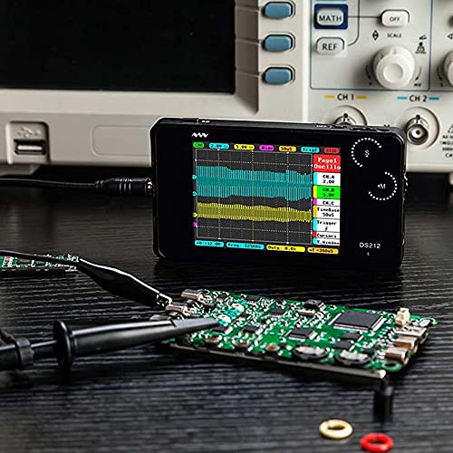 Image of DS212 Handheld Oscilloscope 2 Channel 1MHz Bandwidth 10MSa /s Sampling Rate Mini Oscilloscoper Software Open Source for Electronic Beginner