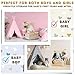 Lifemories Wooden Baby Shower Crate Closet with Clothes Hangers & Dividers, Large Gift Basket for Boys & Girls, Wood Box Storage & Display with Handles & Ivy Garland, Welcome Gifts for New Parents.