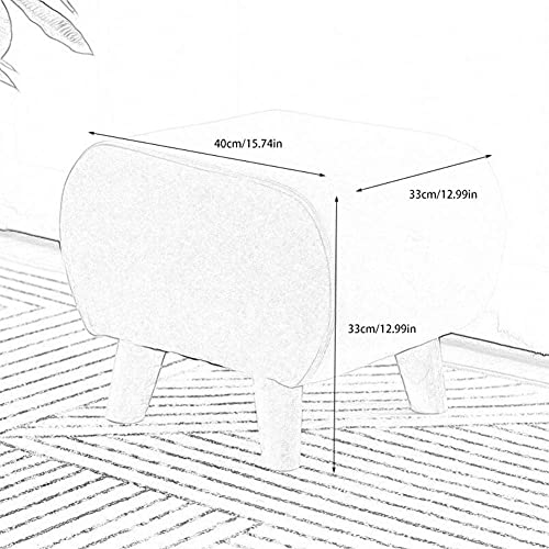 Repose-Pieds Pouf compact pour optimiser les petits salons et studios - 3