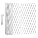 5 m × 40 cm Rollgitterzaun aus Kunststoff, Vielseitiger weiß Tiergitterzaun mit Netz, Zuschneidbar, langlebig als Baumschutz, Katzen-, Hunde- & Kaninchenbarriere sowie Pflanzenschutz