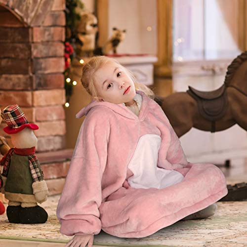 image for Catalonia Unicorn Wearable Hoodie Blanket Sweatshirt, Oversized Comfor